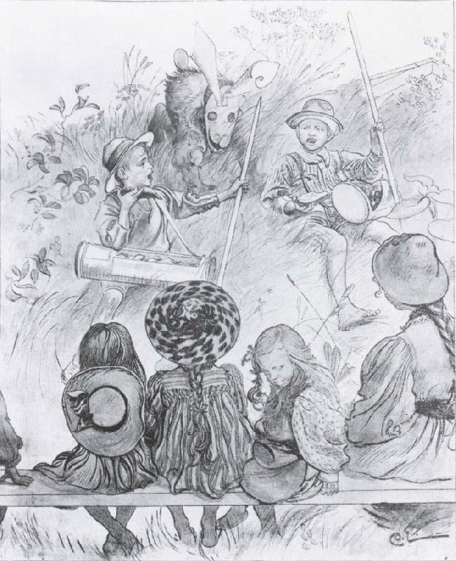 Carl Larsson The Poachers